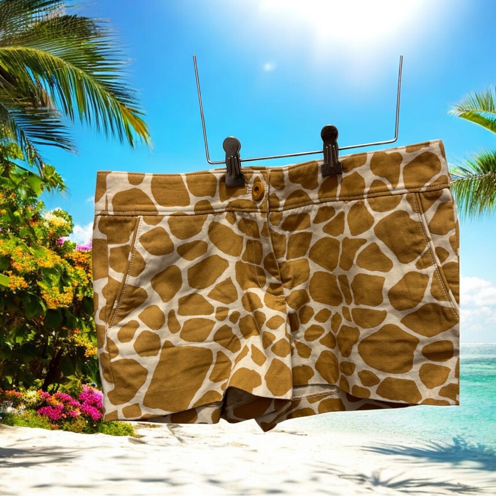 J. Crew Brown and Cream Shorts  size 6